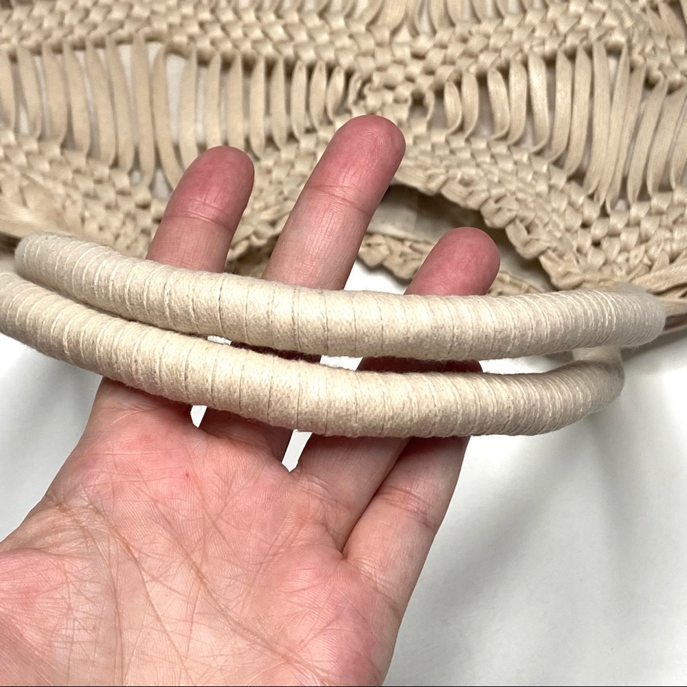 LONDON KAYE Woven Macrame Shoulder Tote Bag - Picture 8 of 16